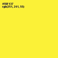 #FBF137 - Golden Fizz Color Image