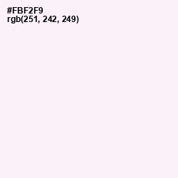 #FBF2F9 - Wisp Pink Color Image