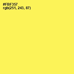 #FBF357 - Gorse Color Image