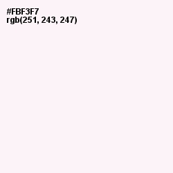 #FBF3F7 - Lavender blush Color Image