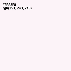 #FBF3F8 - Wisp Pink Color Image