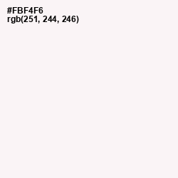 #FBF4F6 - Rose White Color Image