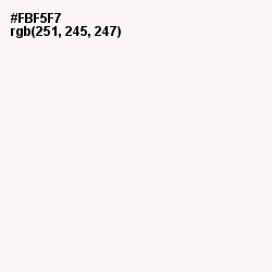 #FBF5F7 - Rose White Color Image