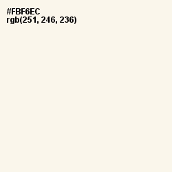 #FBF6EC - Seashell Peach Color Image