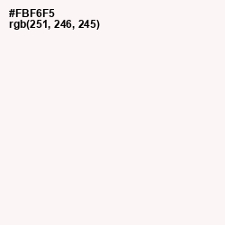 #FBF6F5 - Rose White Color Image