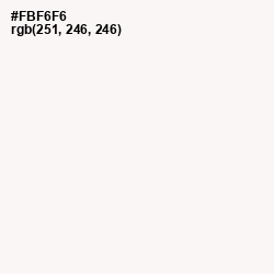 #FBF6F6 - Rose White Color Image