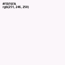 #FBF6FA - White Lilac Color Image