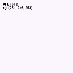 #FBF6FD - White Lilac Color Image