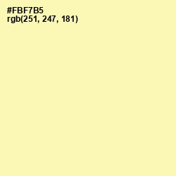 #FBF7B5 - Buttermilk Color Image