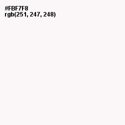 #FBF7F8 - Wisp Pink Color Image
