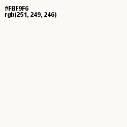#FBF9F6 - Desert Storm Color Image