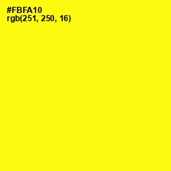 #FBFA10 - Broom Color Image