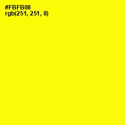 #FBFB08 - Yellow Color Image
