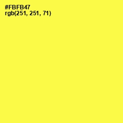 #FBFB47 - Gorse Color Image