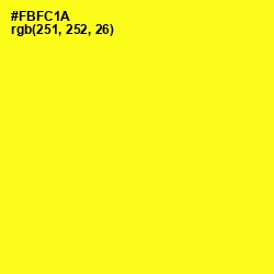 #FBFC1A - Broom Color Image