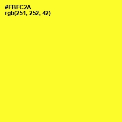 #FBFC2A - Golden Fizz Color Image