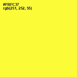 #FBFC37 - Golden Fizz Color Image