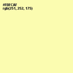 #FBFCAF - Drover Color Image