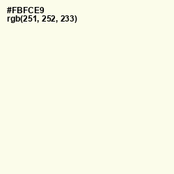 #FBFCE9 - Buttery White Color Image