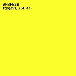 #FBFE2B - Golden Fizz Color Image