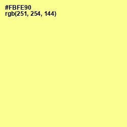 #FBFE90 - Pale Canary Color Image