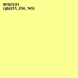 #FBFE91 - Pale Canary Color Image