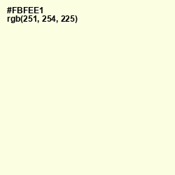 #FBFEE1 - Hint of Yellow Color Image