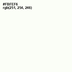 #FBFEF6 - Sugar Cane Color Image