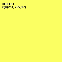 #FBFF61 - Laser Lemon Color Image