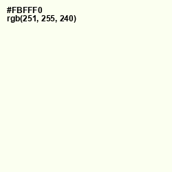 #FBFFF0 - Ivory Color Image