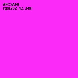 #FC2AF9 - Magenta / Fuchsia Color Image