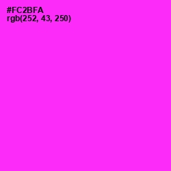 #FC2BFA - Magenta / Fuchsia Color Image