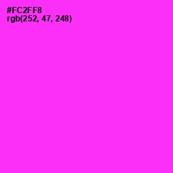 #FC2FF8 - Razzle Dazzle Rose Color Image