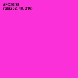#FC30D8 - Razzle Dazzle Rose Color Image