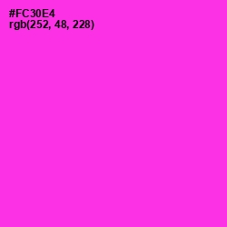 #FC30E4 - Razzle Dazzle Rose Color Image