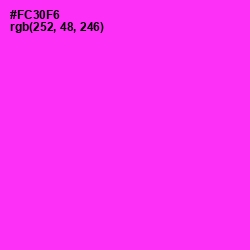 #FC30F6 - Razzle Dazzle Rose Color Image