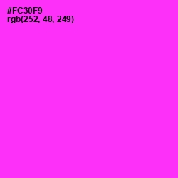 #FC30F9 - Razzle Dazzle Rose Color Image