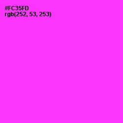 #FC35FD - Razzle Dazzle Rose Color Image