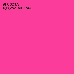 #FC3C9A - Wild Strawberry Color Image