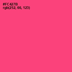 #FC427B - Wild Watermelon Color Image