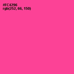 #FC4296 - Violet Red Color Image