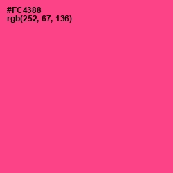 #FC4388 - Violet Red Color Image