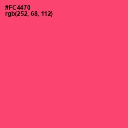 #FC4470 - Wild Watermelon Color Image