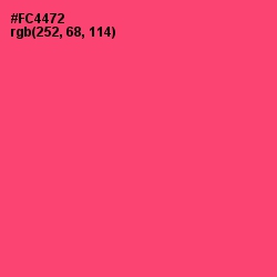 #FC4472 - Wild Watermelon Color Image