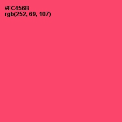 #FC456B - Carnation Color Image