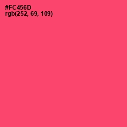 #FC456D - Carnation Color Image