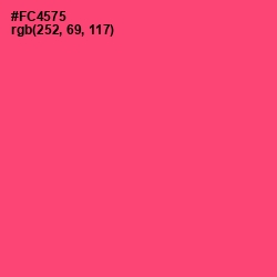 #FC4575 - Wild Watermelon Color Image