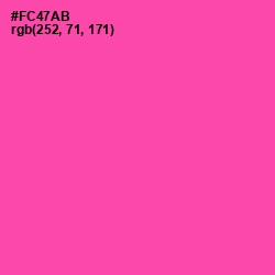 #FC47AB - Brilliant Rose Color Image