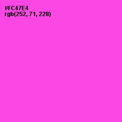 #FC47E4 - Pink Flamingo Color Image