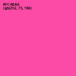 #FC4BA6 - Brilliant Rose Color Image